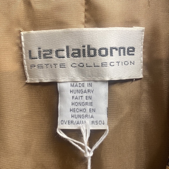 Vintage Liz Claiborne Petite Collection Plaid Blazer - Picture 5 of 8